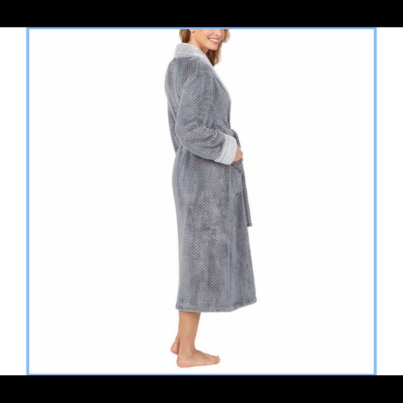 Carole Hochman ladies soft plush long warm Robe - Picture 4 of 12